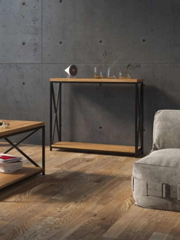 Стол консольный в стиле лофт GES-404