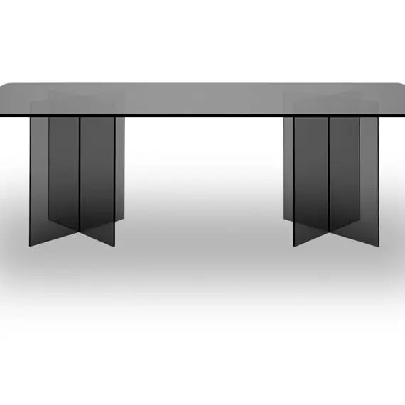 Стеклянный стол лофт GGT-04